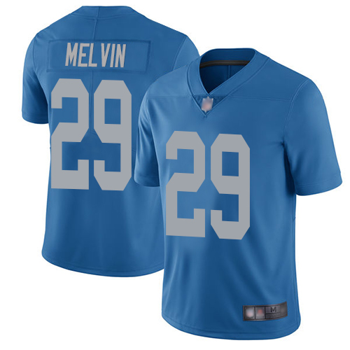 Detroit Lions Limited Blue Youth Rashaan Melvin Alternate Jersey NFL Football 29 Vapor Untouchable